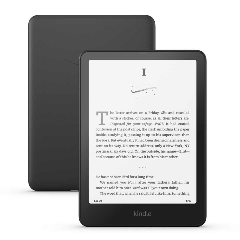 Kindle Paperwhite (2024, 16 Go), visuel produit officiel de face.